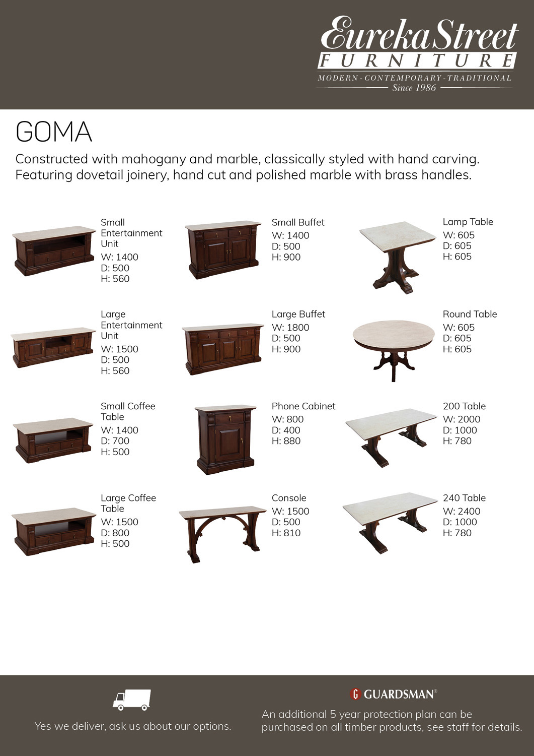 Eureka Street Furniture